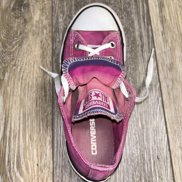 Juniors Youth US Size 1 Converse Double Tongue 652583F Pink Sneaker Shoes - Picture 10 of 13